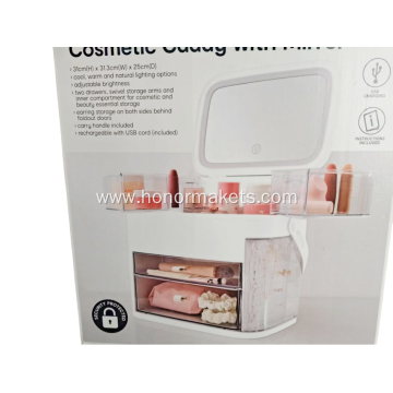 Cosmetic Caddy with Mirror